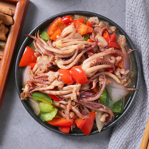 Fresh frozen deep-sea squid tentacles 300g, squid claws, sizzling squid, hot pot and barbecue ingredients, seafood and aquatic products as gifts