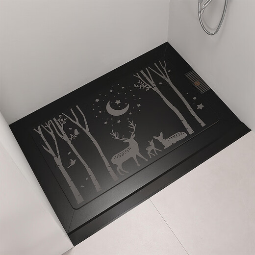 Fantasy Island bathroom sunken slate shower board bath shower room anti-slip stone bathroom dry and wet separation partition foot pedal customized Lin Shenjianlu area 0.8 2-piece set no stone base