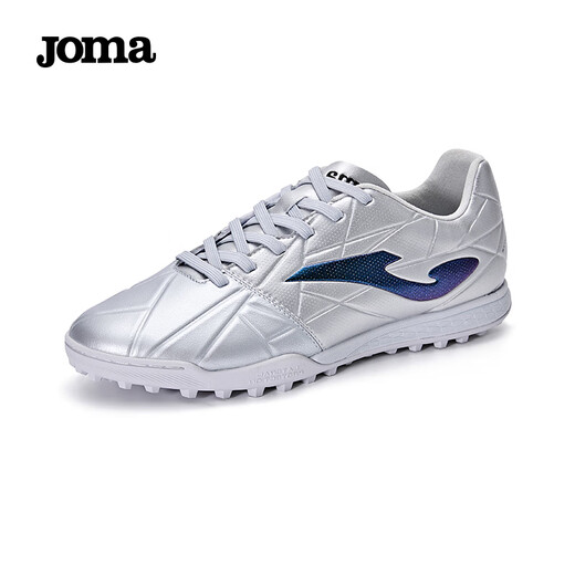 JOMA kangaroo leather football shoes men's TF broken nails anti-slip wear-resistant professional football training shoes silver 42