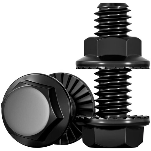 Tianzhuo Hardware national standard 10.9 grade high strength flange surface anti-slip external hexagonal screw nut bolt combination set accessories M8*40 5 sets with teeth