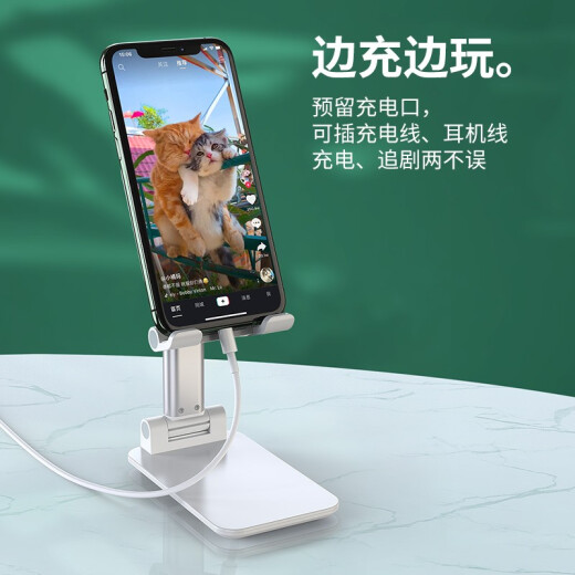 Guanyue [360 Rotation] Mobile Phone Stand Desktop Live Broadcast Lazy Mini Folding Mobile Phone Stand Angle Adjustable Watch Video iPad Tablet Stand Huawei Apple Xiaomi Universal Brown