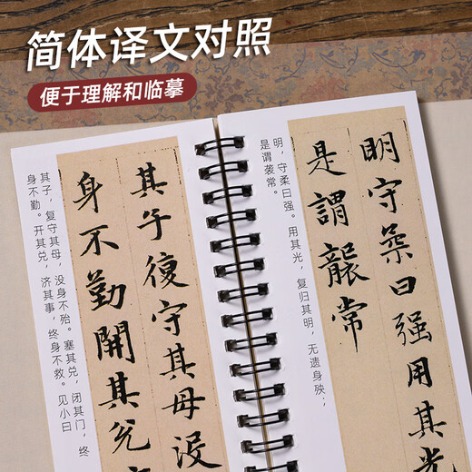Wanling Wen Yun, Zhao Mengfu, small regular script, Tao Te Ching, regular script, brush calligraphy, copybook, close copy of the original calligraphy, Laozi's original large stele calligraphy, close copy card, calligraphy card