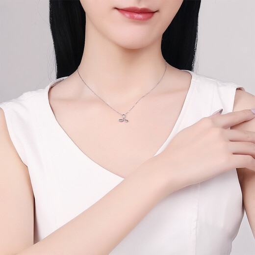 Saturday Fortune (ZLF) PT950 platinum pendant for women, platinum mermaid tail pendant with you, does not include chain 1.03g