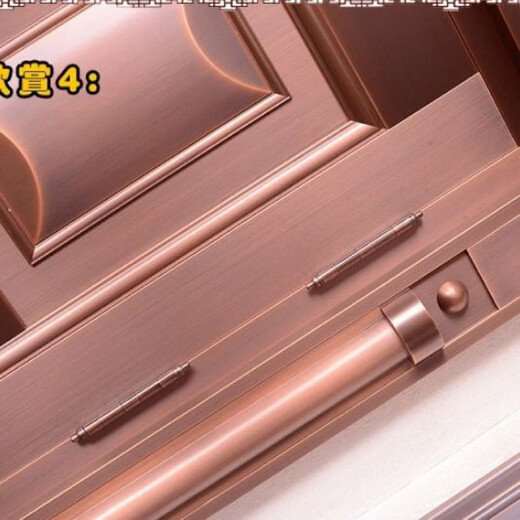 维诺亚钢门304镀钢豪华中式农村别墅庭院自建房堂屋双开四开大门 钢铜材质0.8厚度 色卡