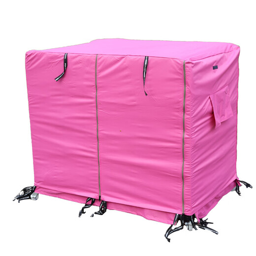 Dog cage cover to keep warm in winter, anti-mosquito, cat cage cage, windproof, outdoor rainproof cloth, waterproof for all seasons. Special for winter - rose red cotton raincloth. Does not include dogs. Suitable for cages with a length of 186, a width of 95, and a height of 115.