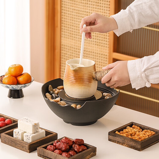 Haomai stove-cooked tea roasted milk pot tea maker 2025 new complete tea set set household teapot Mid-Autumn Festival gift 1 pack gradient style pot kettle 550ml