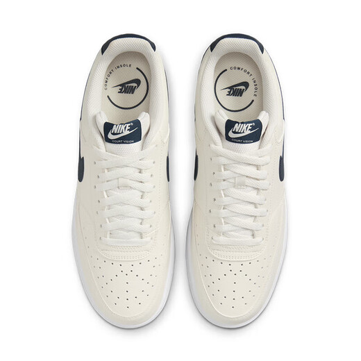 
Nike (NIKE) official ship store men's shoes summer sports shoes COURT non-slip wear-resistant low-top shoes fashionable and comfortable casual shoes HQ4867-101/simple version Air Force One/white dark blue 40