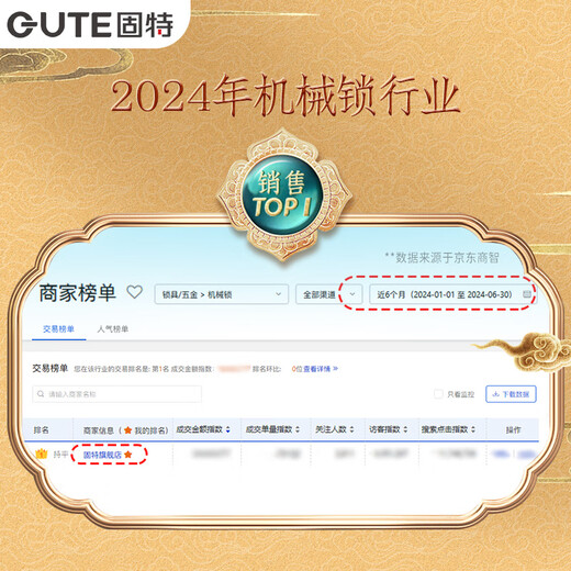 GUTE French brass door lock bedroom door lock indoor silent door lock solid wood door lock room door lock handle universal lock coffee bronze bedroom door lock