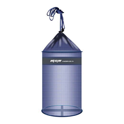 Weibaolai portable small fish protection wild fishing protection folding mini quick-drying fish bag to catch the sea live bait net bag anti-jumping fish basket 22*45