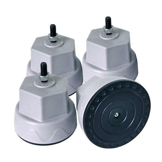 派居客滚筒洗衣机底座大象脚腿支架海尔/小天鹅/西门子通用固定防震垫高加高防滑托架配件 灰色【实心大象脚4个装】8.5-10.5厘米调节