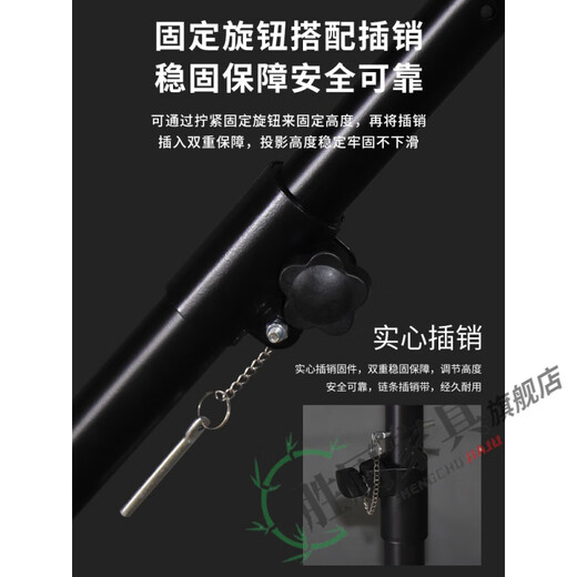 Pupan standing desk height computer lift table with adjustable outdoor direct playback projector shelf tray + mobile phone cantilever bracket