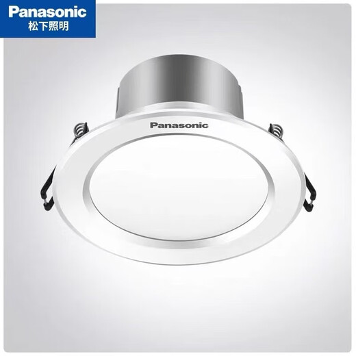 Panasonic LED metal decorative opening downlight embedded high wattage living room ceiling spotlight 6W8.5W12W NNNC75404 silver edge opening 70mm 3W (5000