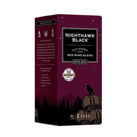 Yanagazawa Bota Box Nighthawk Bourbon Barrel Barrel Barrel Box Tetra Pak Ron Barrel de ron de 3000ml 1 caja