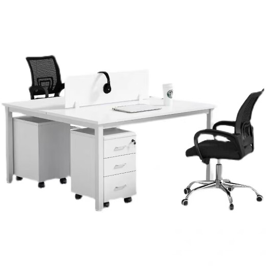 Moxian double desk staff computer desk staff desk Hangzhou office desk simple modern workstation office desk and chair set single seat (excluding cabinets and chairs