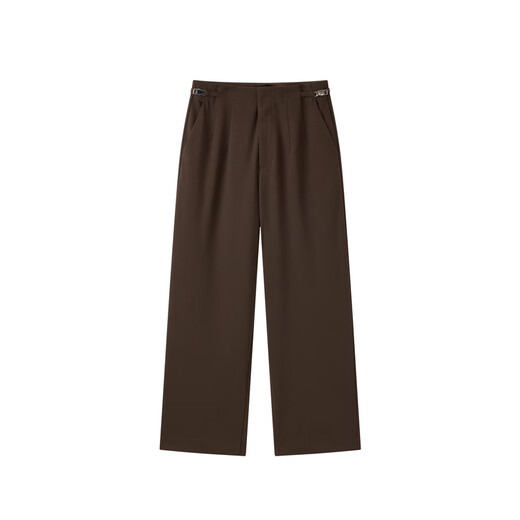 PEACEBIRD Women's Autumn Versatile Sven Cigarette Pants A1GBD3203 Brown S