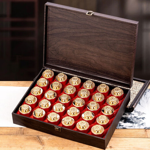 Heart-friendly tea products for Mid-Autumn Festival and National Day gifts Oolong tea strong-flavor rock tea Dahongpao tea 30 cans of high-end gift box tea 300g