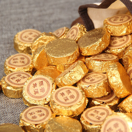 Mu Zhi 2003 Mellow Xiao Jin Tuo Aged Small Jade Cake Ripe Tea Xiao Jin Cake Pu'er Ripe Tea Xiao Tuo Tea Jin Jin is equal to 0.5 kg