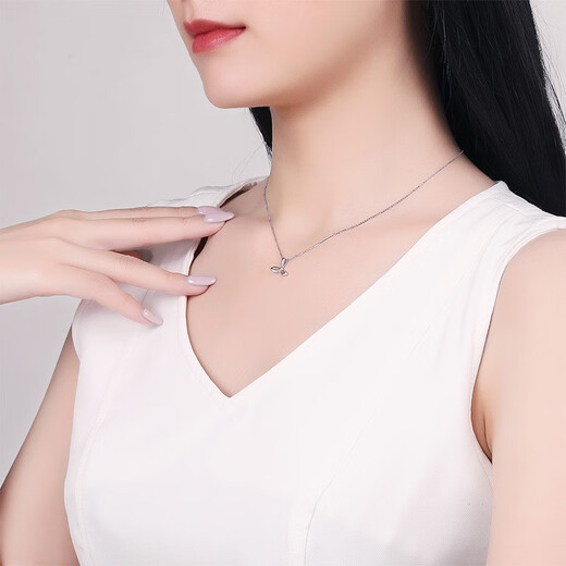 Saturday Fortune (ZLF) PT950 platinum pendant for women, platinum mermaid tail pendant with you, does not include chain 1.03g