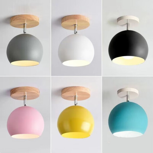 Yilin Nordic Aisle Lighting Modern Creative Personality Entrance Ceiling Balcony Corridor Simple Entry Cloakroom Macaron A Style Classic White + 7 Watt White Light Warm Light Remarks