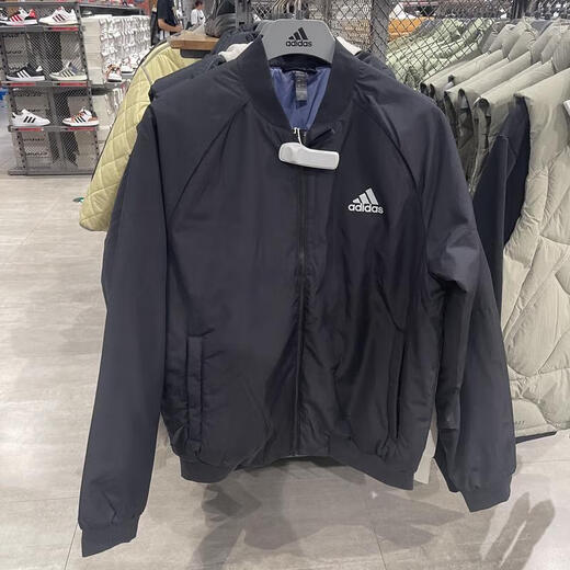 阿迪达斯（adidas）外套男装2025年秋冬季新款运动服梭织防风保暖休闲飞行员夹克 JN4855黑色 L