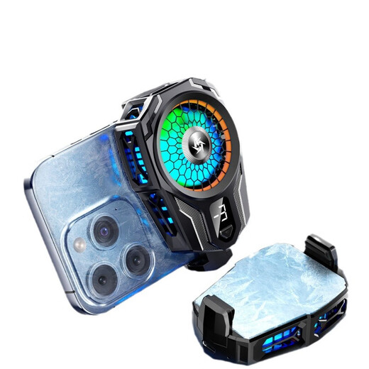 Productos estrictamente seleccionados Nuevo teléfono móvil Radiador SL16 Clip trasero Semiconductor Refrigeración Enfriamiento Segundo ajuste de engranaje Juegos SL16 Knight Negro Pantalla digital Modelo de clip trasero (1 paquete)