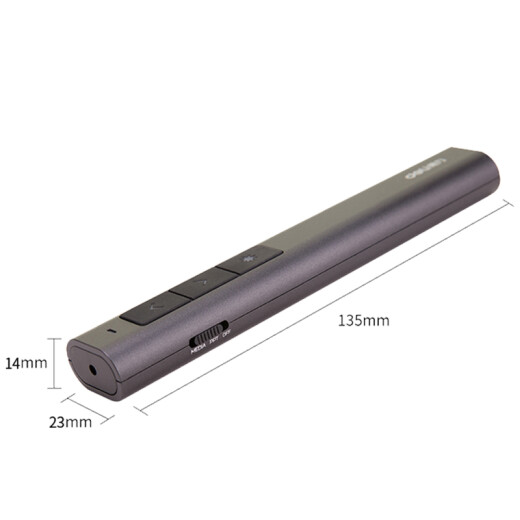 Deli laser pointer high-end series green light rechargeable volume adjustment pointer ppt slide page turning pen speech laser wireless presentation pen page turner 2809