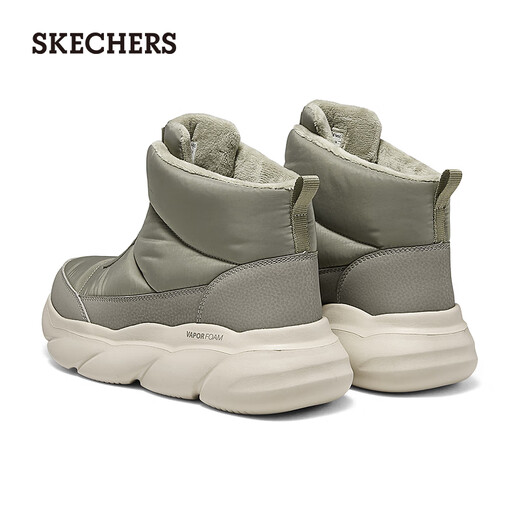 Skechers New Year's Gift Winter Boots Women's Shoes Thick Soled Height Snow Boots Warm Cotton Shoes Mid-High Top Velvet Bread Boots 168062