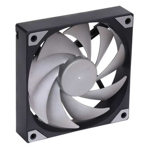 先马（SAMA）平头哥V1性能版黑色无光12cm机箱散热风扇 9扇叶/大风量/液压轴承/PWM调速/小4Pin多风扇串联