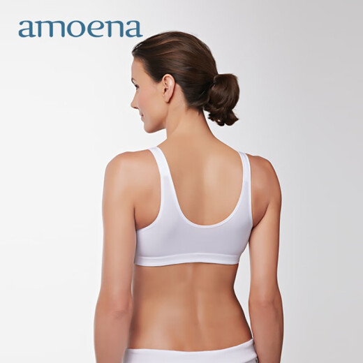 AMOENAAmoena German imported Amoena postoperative special prosthetic breast bra postoperative front open buckle without steel ring 2160 white (M size) 80/85A/B