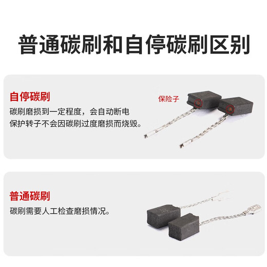 Ruiqi (Ken) Winkelmühle Motorrad-Zubehör Carbonbürste 9810/9910/9125b/9710/9125C/9167/9006 Adaptation Ein Paar von verbesserter Version selbst entkleidetes Kohlenstoffbürstenanpassung 9810