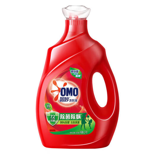 OMO (OMO) sterilizing and mite-removing laundry detergent home pack 3kg, natural enzymes, long-lasting freshness, decontamination and fragrance for home use