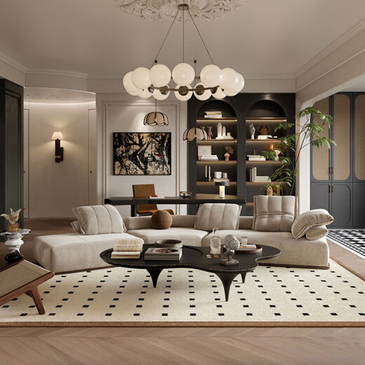 Tiantan design and construction drawings Light luxury French cream style 0 additions Whole house decoration company Tiantan decoration Reservation fee New house decoration