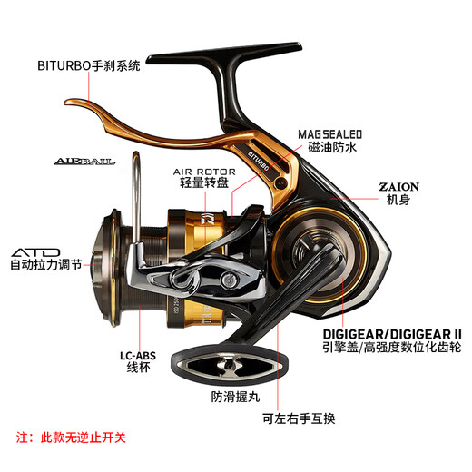 DAIWA 22 new TOURNAMENT ISO Japanese rock fishing wheel sea fishing spinning wheel handbrake wheel competitive LBD (7.6 speed ratio)