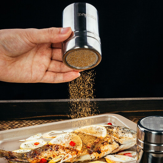 FOR BAKE barbecue powder spreader stainless steel flour sieve fancy coffee powder canister sugar powder matcha powder tube