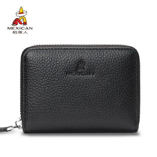 Scarecrow Card Bag Men's Business Card Holder Multi-Slot Bank Card Driving Large Capacity Document Bag 2025 New Black-E Style