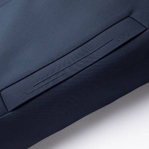 YAYA middle-aged and elderly men's short down jacket 2024 winter new business casual lapel daddy warm jacket JH dark blue 180/96A (XL)