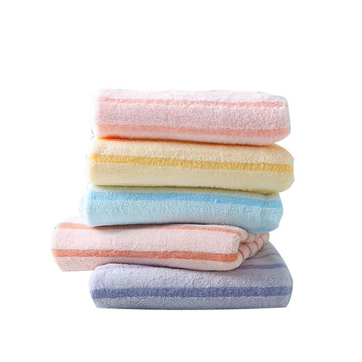 Towel for women bathing and men's adult household coral velvet face towel, strong water absorption, quick drying, 2 pack, light blue + light purple, absorbent
