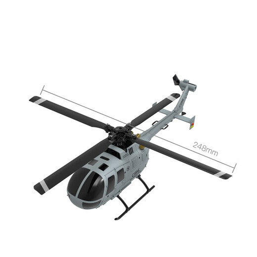 BO-105 Real Helicopter C186 Modèle de télécommande à quatre canaux Aircraft armé Hélicoptère Simulate Single Paddle Mini Aircraft C186 General Carrier Remote Controly Edition - Orange Single Battery [avec pavé d'atterrissage]