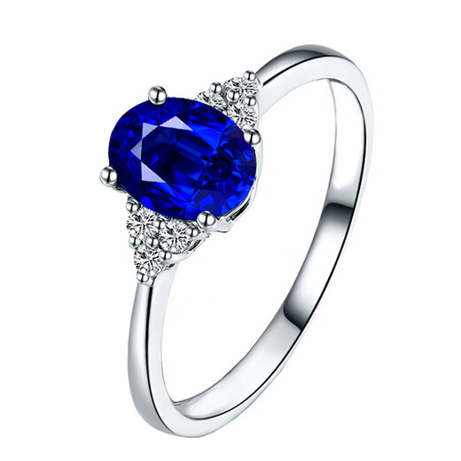 DL 1998 Fat Donglai same style tanzanite ring sapphire 925 silver inlaid carat tanzanite color No. 9