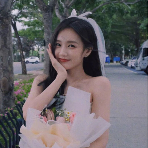 Dai Yan Internet celebrity bow hair comb proposal veil wedding photography certificate photo studio double white veil bridal hair accessories white veil hair comb 58cm