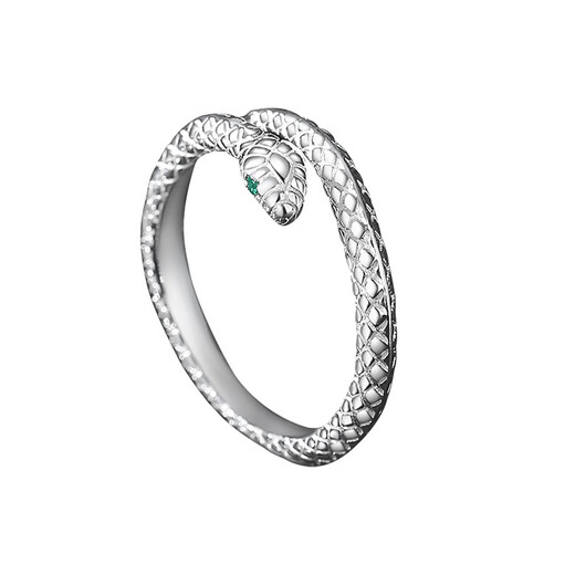 999 pure silver snake-shaped ring for women niche design plain ring snake year zodiac year advanced index finger open ring for women 999 pure silver snake ring with adjustable opening exquisite gift box