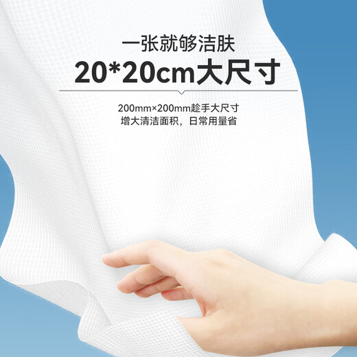 Manhua Face Towels Extra Large and Thickened Disposable Face Towels Wet and Dry for Wiping Face Convenient Home Soft Towels Thick Style 7 Pumps *2 Packs Thickened and Larger