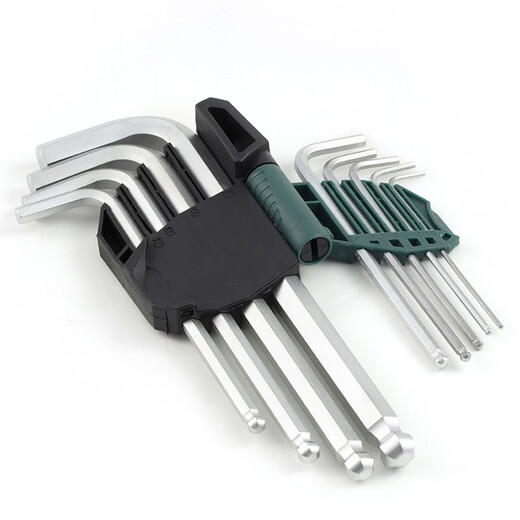SATA Tools 9-piece chrome vanadium steel extended ball head hexagonal wrench set 09105A