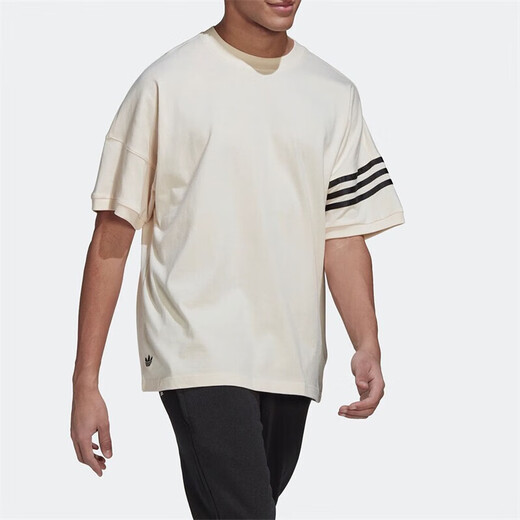 Adidas (adidas) Clover Men's Summer New Sportswear Casual Fashion Trendy Breathable Round Neck Short Sleeve T-Shirt FM9906 HM1874 XL