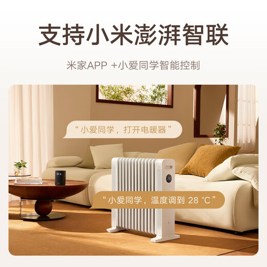 Mijia Xiaomi heater graphene smart oil heater intelligent voice control humidification water box non-drying low noise heating fan heater household YTDNQ01ZM
