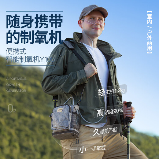 DEDAKJ German Portable Oxygen Concentrator Oxygen Inhaler Home Elderly Portable Oxygen Charging Car Plateau Y105