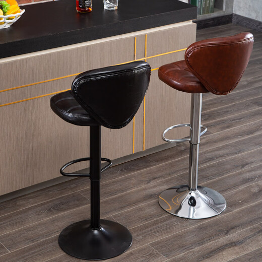 Botai bar chair simple high stool back bar chair home bar stool bar lift chair black BT-1378-1
