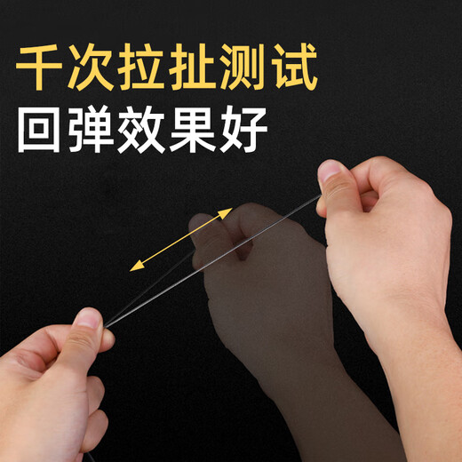 Luo Lanmei imported round elastic thread wear-resistant transparent beef tendon bracelet string bead thread crystal thread Buddha beads and play string bracelet rope transparent 0.6 about 50M