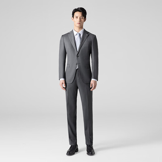 VICUTU men's suits are comfortable, trendy and fashionable, business casual and versatile gray suit jacket, suit 180B or trousers 90B, dark gray trousers