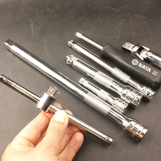 SATA small, medium and large fast sleeve extended connector 6310125 extension rod ratchet fast pull connector lever large fast 1/2 bend rod 13919